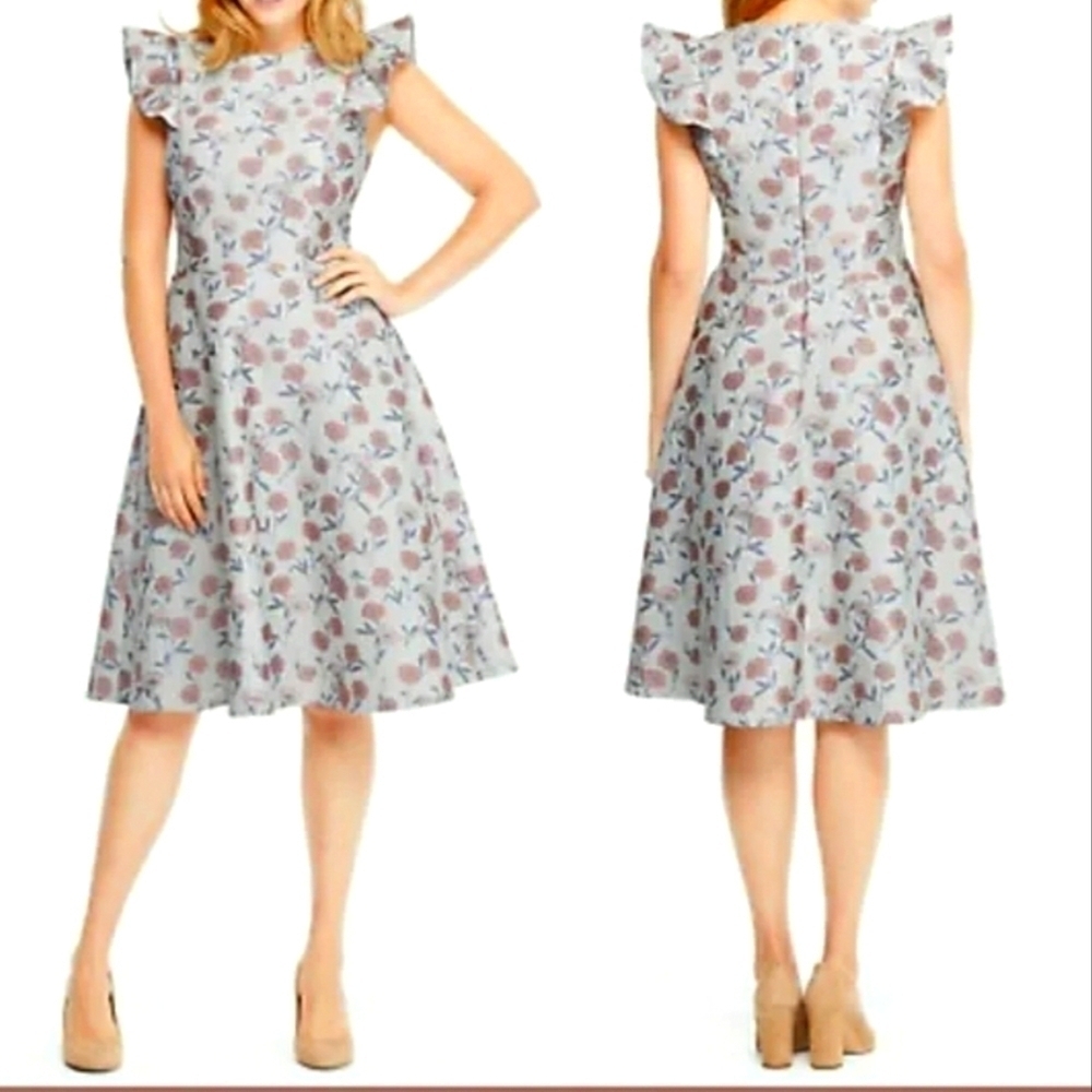 GAL Meets Glam Lola Dancing Daisy Jacquard Dress, Size 6